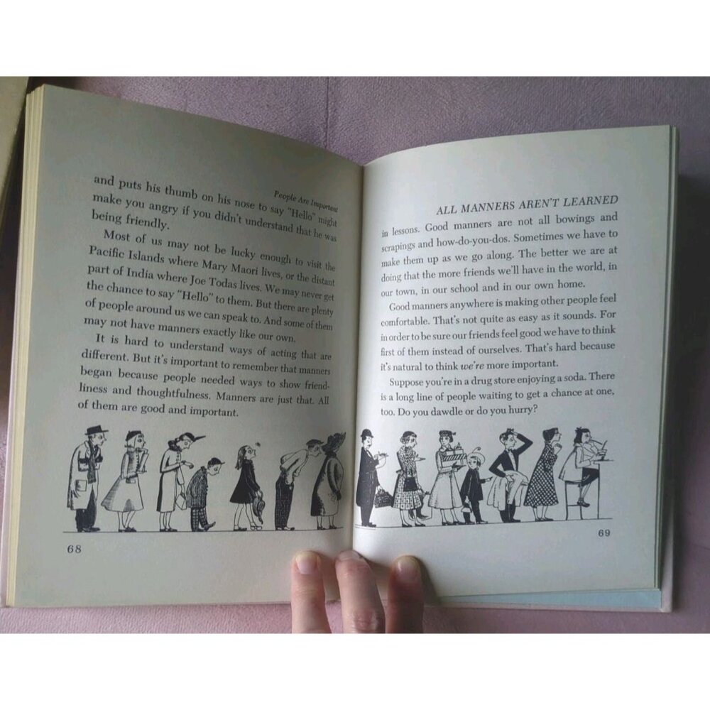 People Are Important By Eva Knox Evans, Golden Press 1951 Hardcover Book - Picture 6 of 9